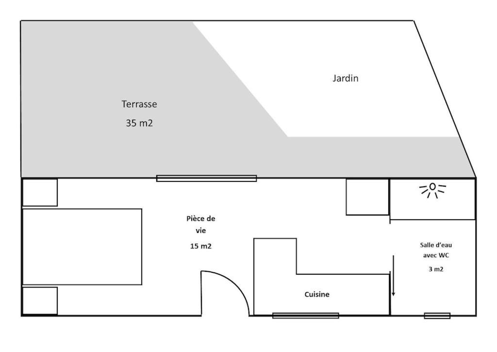 Вілла Copacabana Tiny House Studio Terrasse Jardin Saint-Aignan-Grand-Lieu Екстер'єр фото